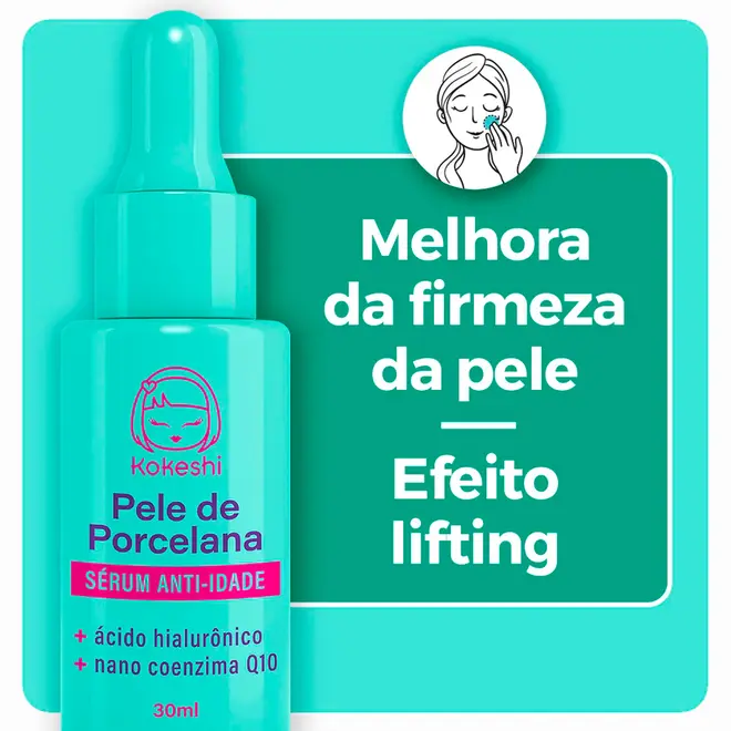 Sérum Facial Anti-idade Kokishi Pele de Porcelana Regenera 30ml
