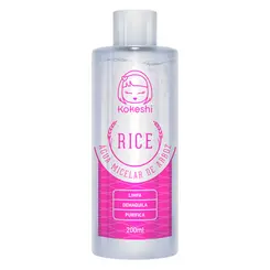 Água Micelar de Arroz Kokeshi Hidrata Livre de Perfume 200ml