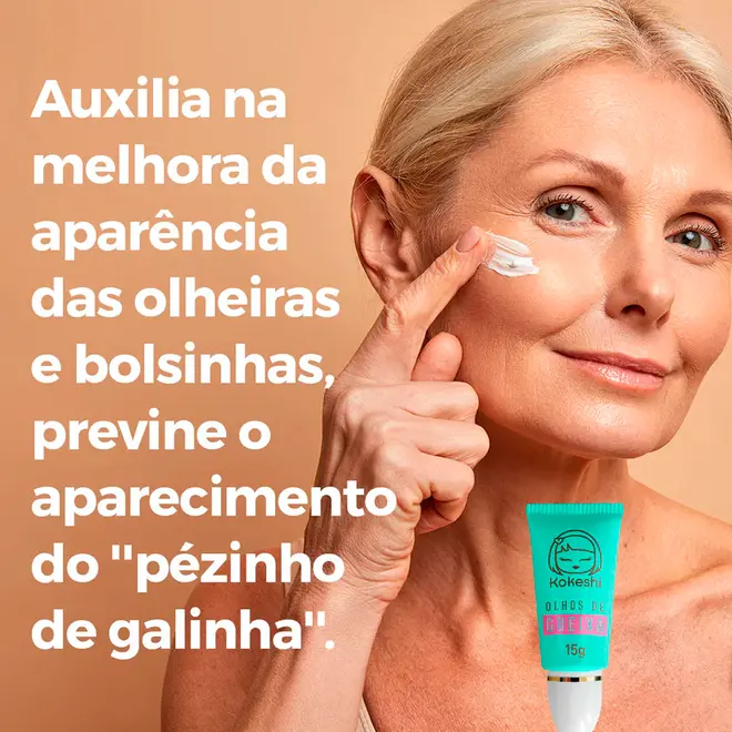 Hidratante Área dos Olhos Kokeshi Renovador Olhos De Gueixa 15g