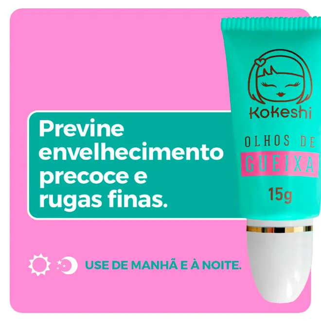 Hidratante Área dos Olhos Kokeshi Renovador Olhos De Gueixa 15g