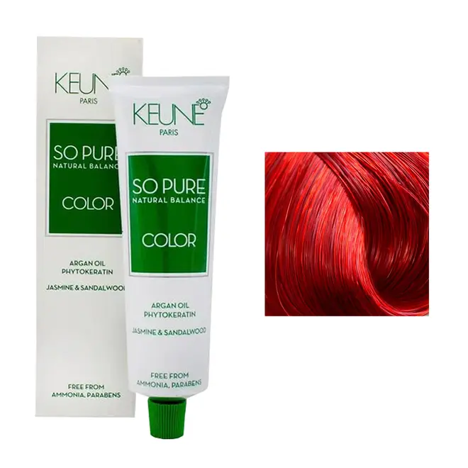 Coloração Keune So Pure 6.66 Louro Escuro Vermelho Intenso 60ML