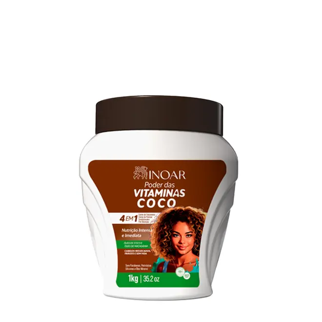 Creme de Tratamento Inoar Creme Poder das Vitaminas Coco 1Kg
