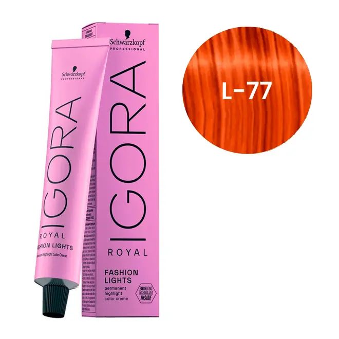 Coloração Permanente Igora Royal Intensificador de Tom L.77 Tom de Mistura Cobre 60ml