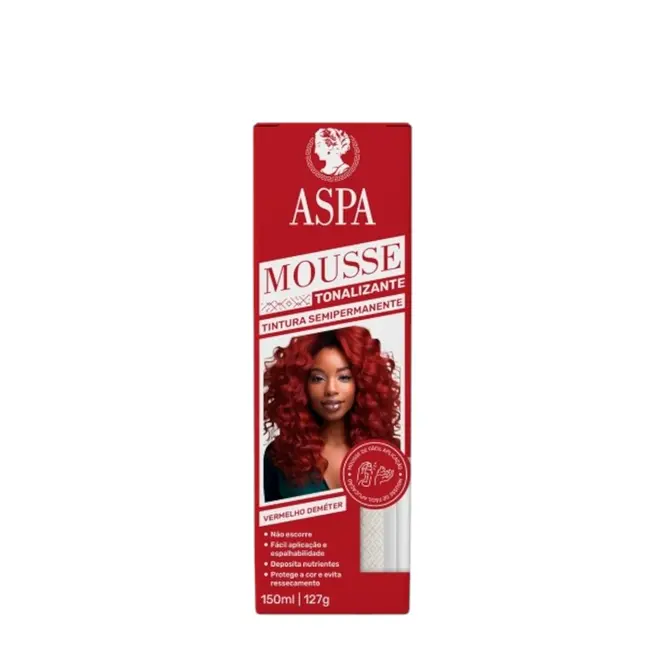 Mousse Tonalizante Aspa Vermelho Demeter 150ml