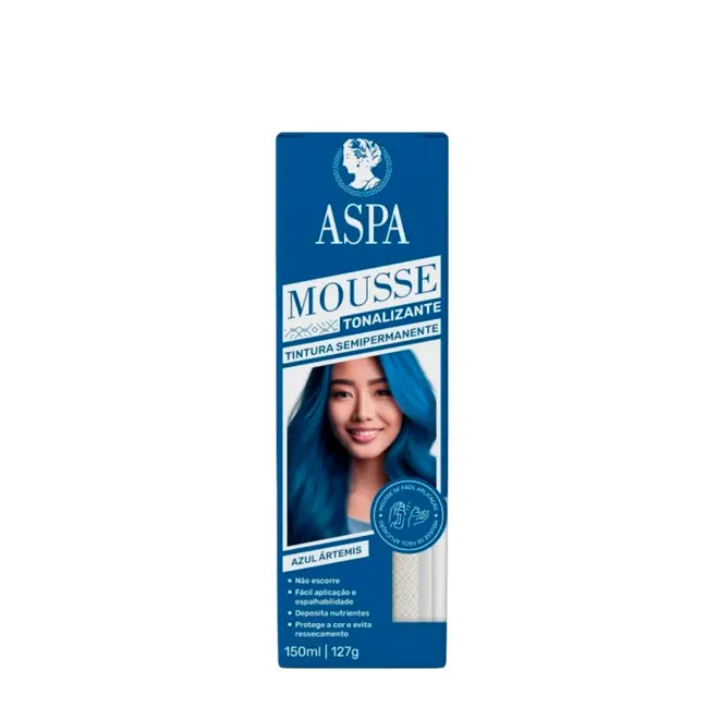 Mousse Tonalizante Aspa Azul Artemis 150ml