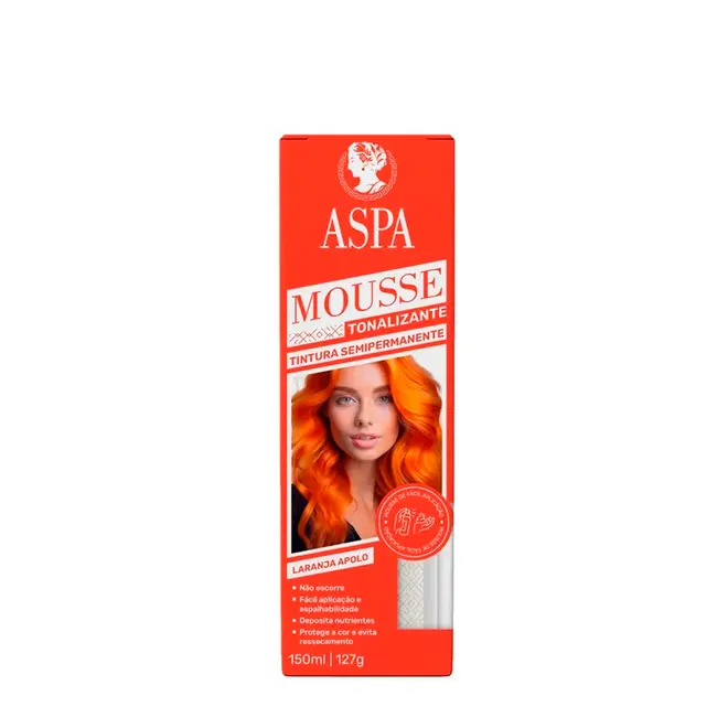 Mousse Tonalizante Aspa Laranja Apolo 150ml