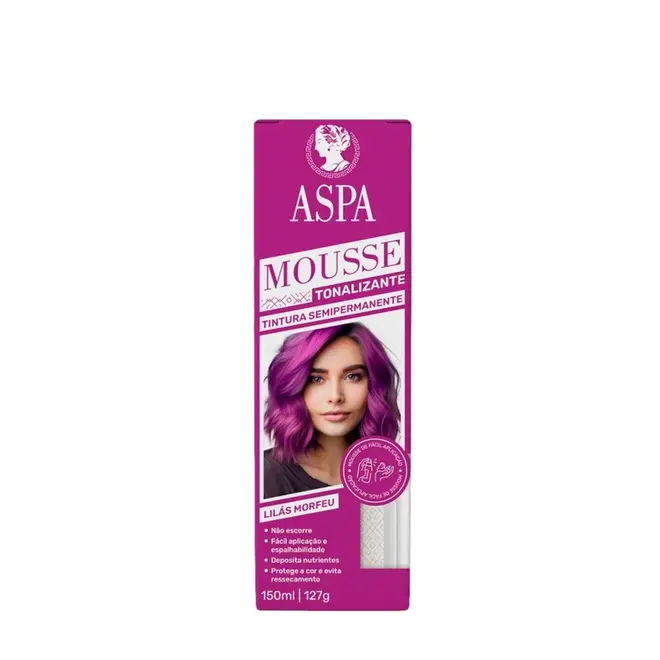 Mousse Tonalizante Aspa Lilas Morfeu 150ml