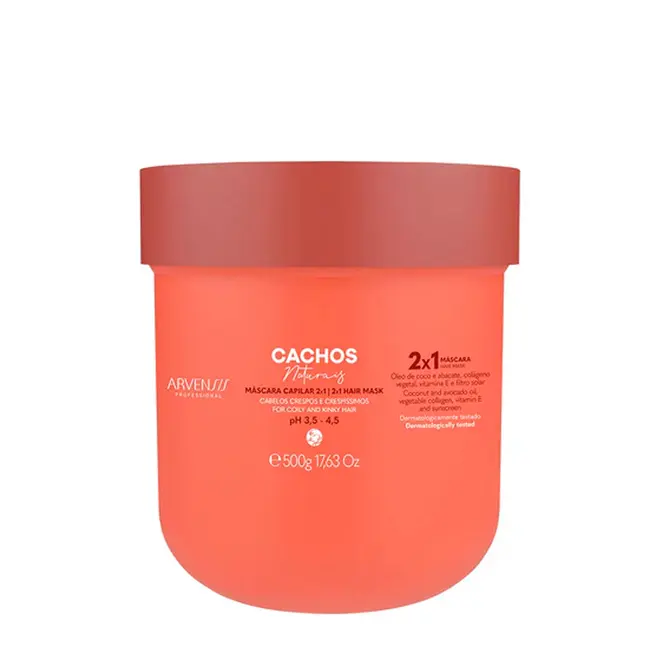 Máscara Capilar Arvensis Cachos Naturais Crespos e Crespíssimos 2x1 500g