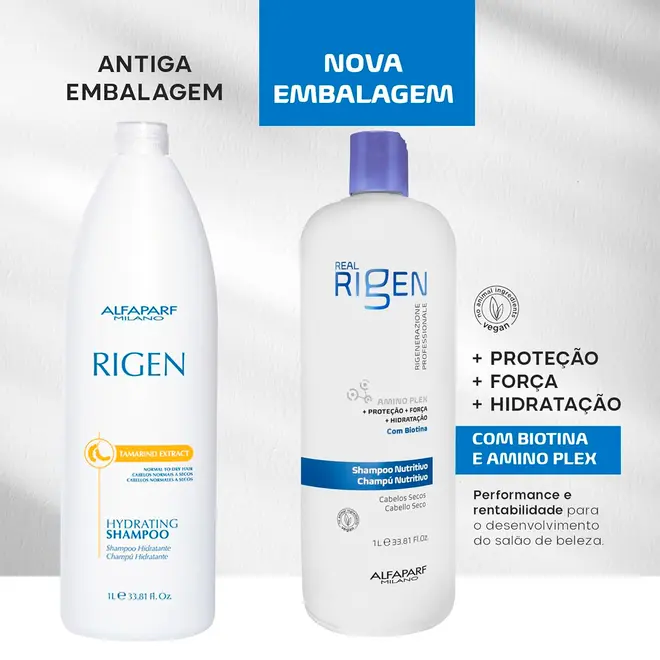 Shampoo Nutritivo Alfaparf Milano Real Rigen 1L
