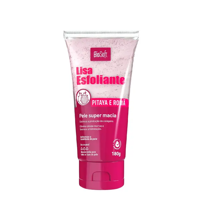 Creme Bio Soft Esfoliante Pitaya Rosa 180g