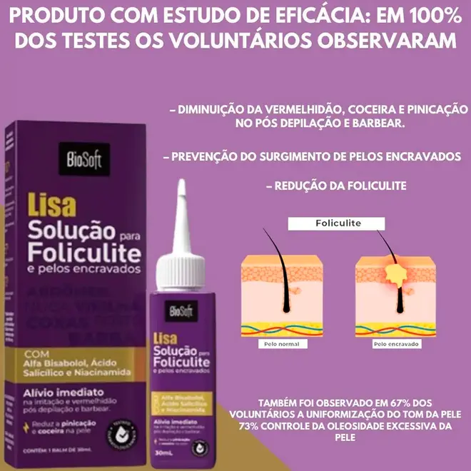 Balm Bio Soft Solução para Foliculite e Pelos Encravados 30ml