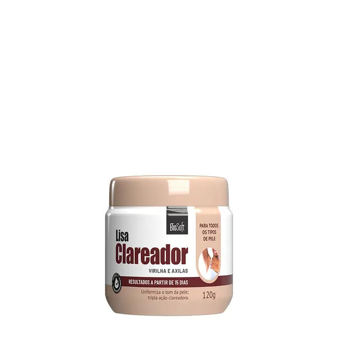 Clareador de Manchas Escuras Soft Hair Virilha Axilas e Pernas 120G
