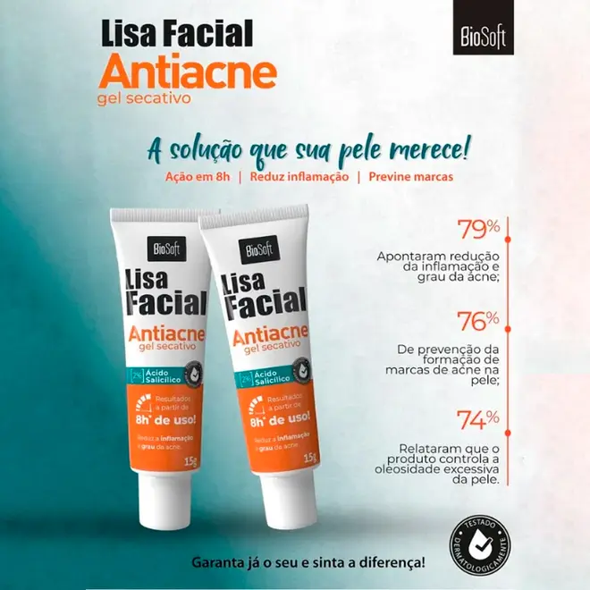 Gel Secativo Soft Hair Antiacne 15g