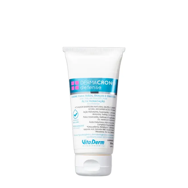 Creme para mãos Vita Derm Dermacrono Defense Multifuncional 50ml