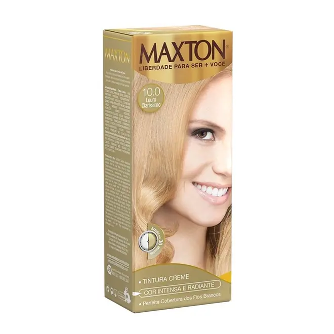 Coloração Permanente Embelleze Maxton Kit 10.0 Louro Clarissímo 125g