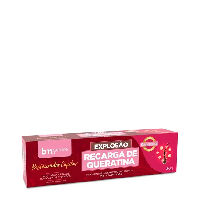 Recarga de Queratina Beleza Natural Cachos 80g