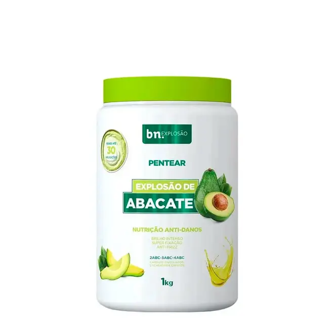 Creme de Pentear Beleza Natural Explosão de Abacate Cachos 1Kg