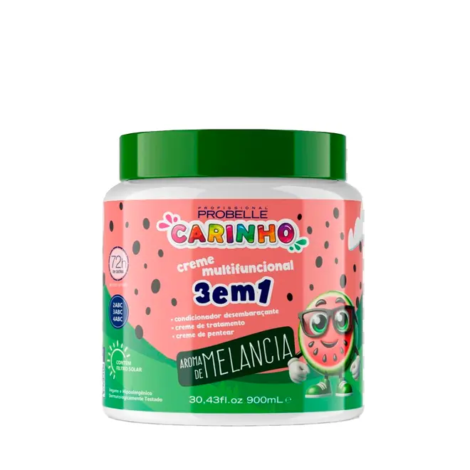 Creme de Tratamento Probelle 3 em 1 Carinho Melancia 900ml