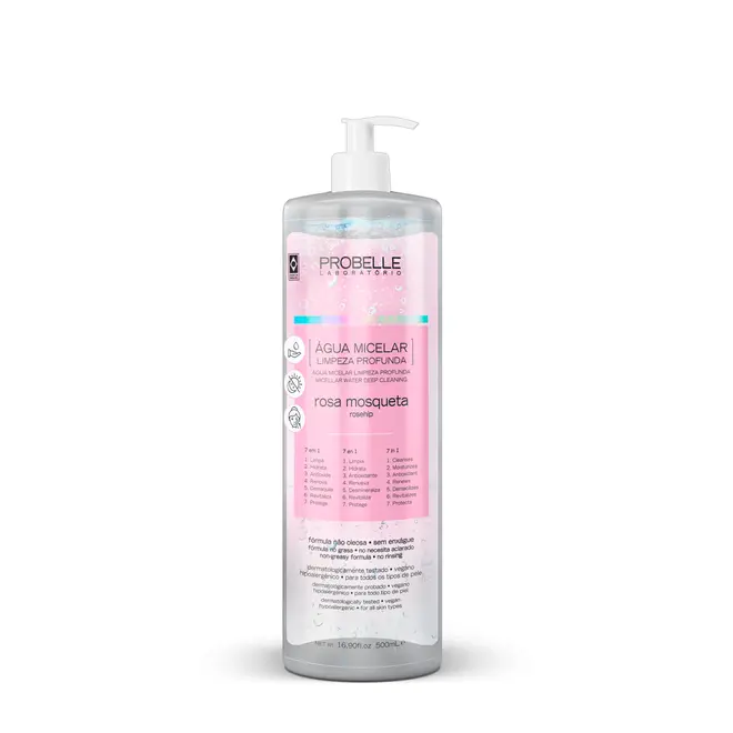 Água Micelar Probelle Rosa Mosqueta 500ml