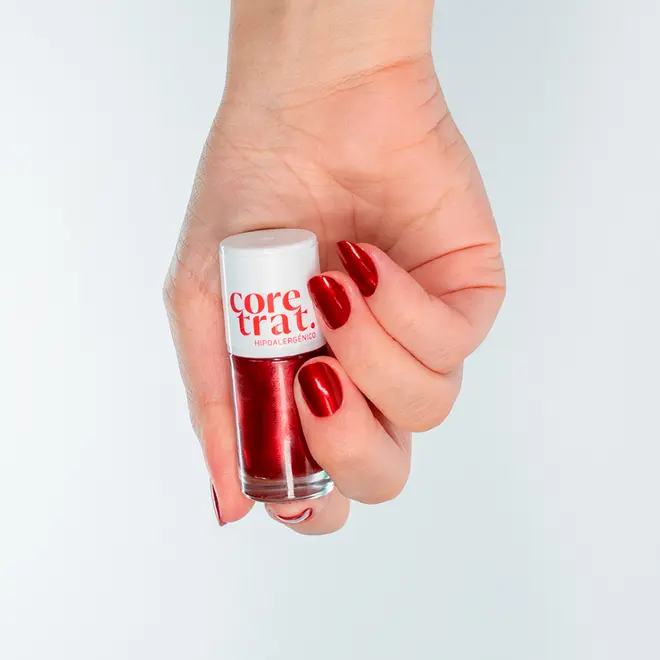 Esmalte Blant Coretrat Hipoalergênico Cetim Vermelho