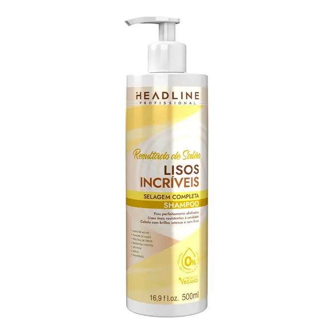 Shampoo Headline Lisos Incriveis 500ml