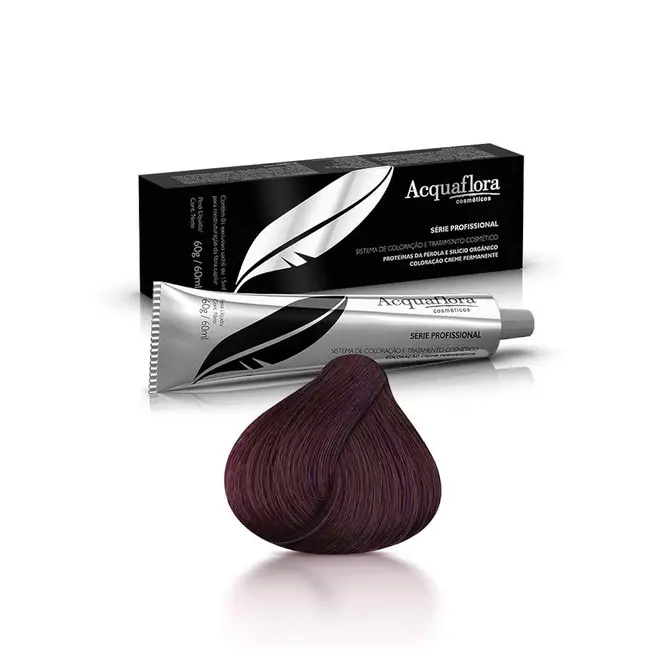 Coloração Permanente Acquaflora 5.20 Castanho Claro Irisado Intenso 60g