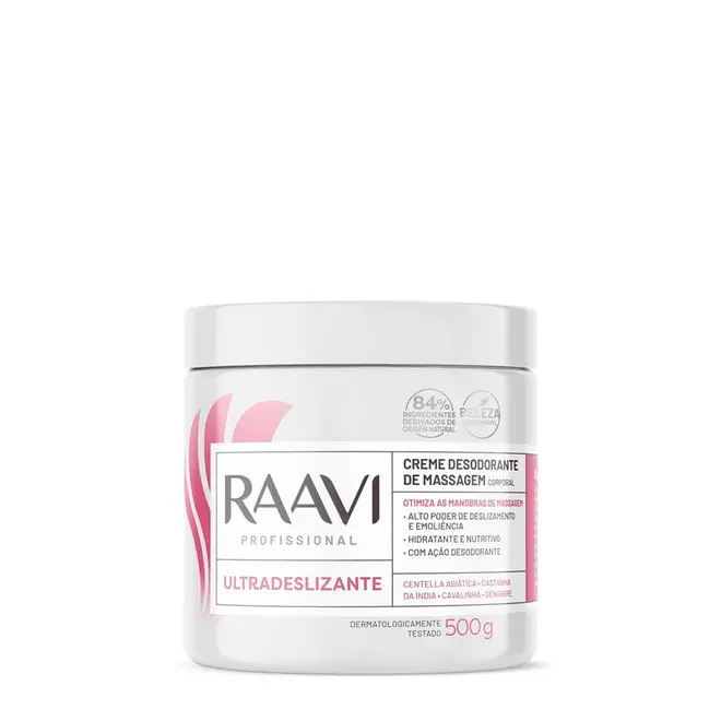 Creme de Massagem Raavi Ultradeslizante 500g