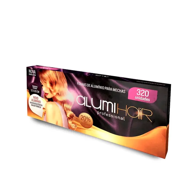 Papel Aluminio Mechas Alumihair 12x30cm 320 Unidades