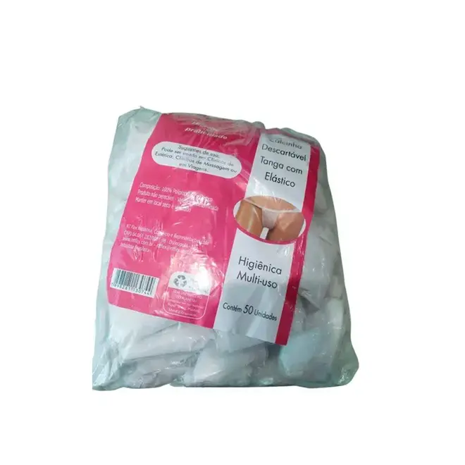 Calcinha NTFlex Descartável Tanga com Elástico com 12 Unidades