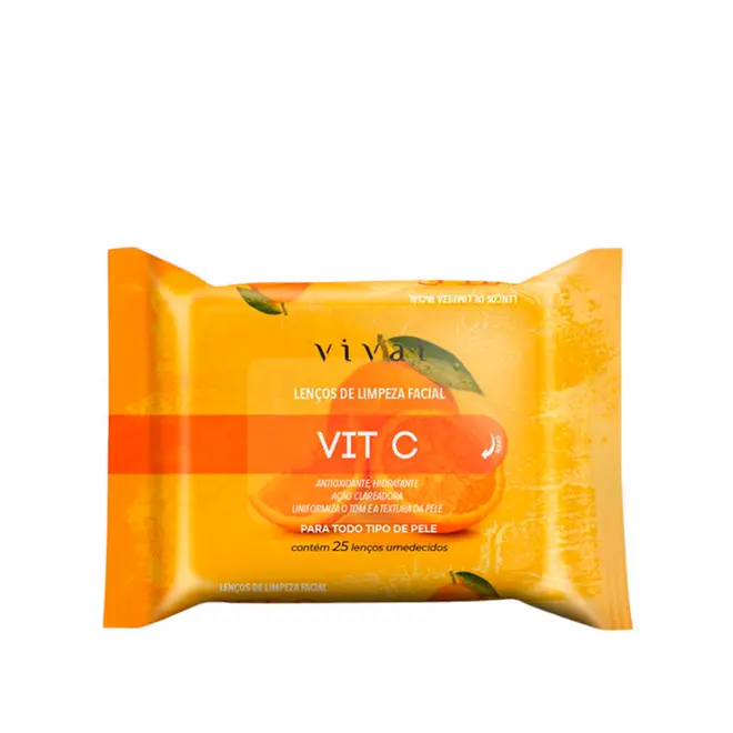 Lenço de Limpeza Facial Vivai Vitamina C 5057.1.1