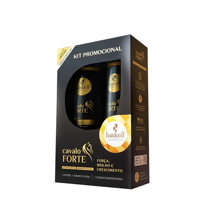 Kit Haskell Cavalo Forte Shampoo + Condicionar 500ML