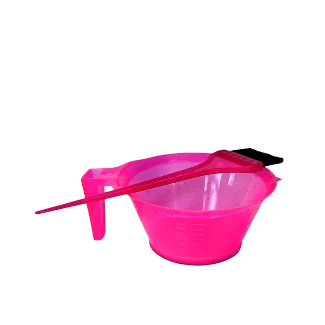 Kit Tigela Graduada e Pincel Coloração Ntflex Color Glitter