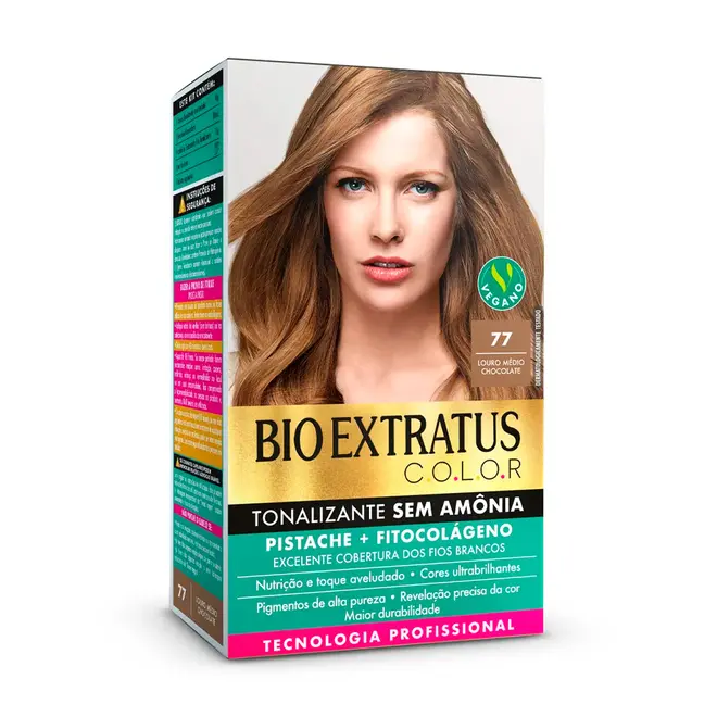 Tonalizante Bio Extratus Bio Extratus 7.7 Louro Medio Chocolate