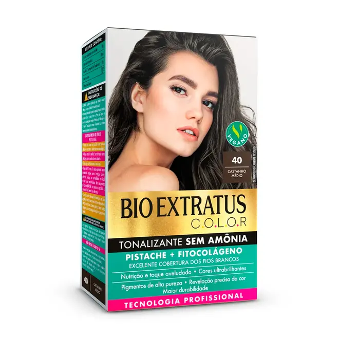 Tonalizante Bio Extratus Bio Extratus 4.0 Castanho Medio