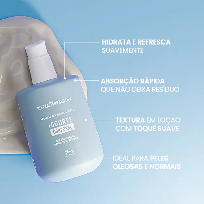 Iogurte Hidratante Corporal Beleza Brasileira 250g
