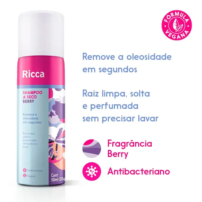 Shampoo a Seco Ricca Berry 50ml