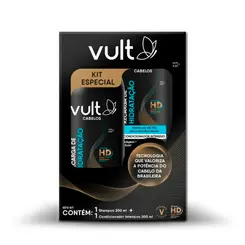 Shampoo e Condicionador Vult Cabelos Recarga de Hidratação 200ml