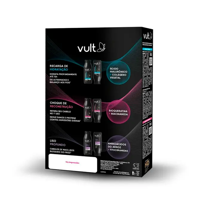 Shampoo e Condicionador Vult Liso Profundo 200ml