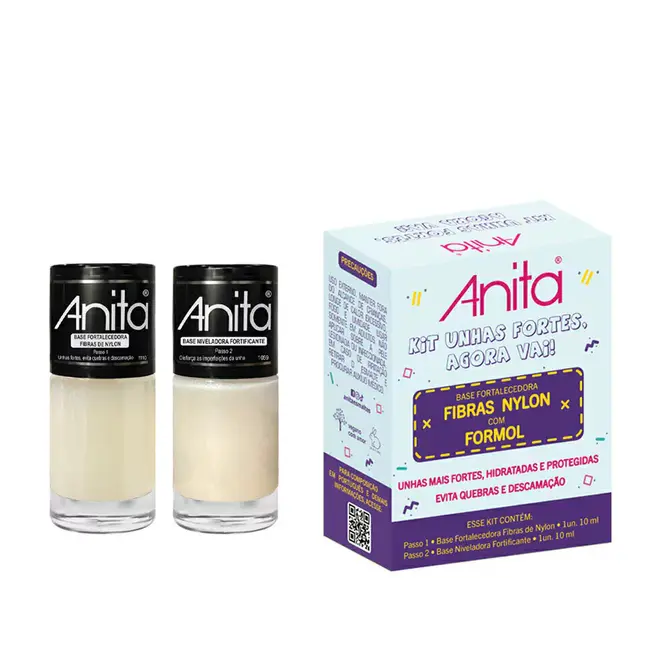 Kit Esmalte Anita Unhas Fortes Agora Vai 2unid