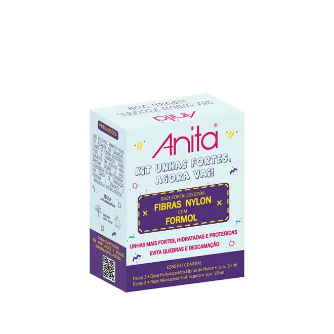 Kit Esmalte Anita Unhas Fortes Agora Vai 2unid