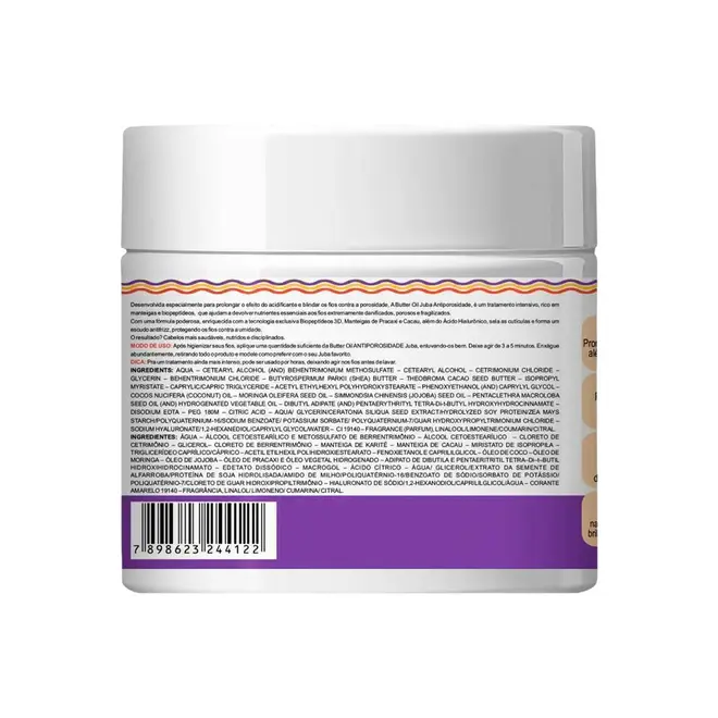 Máscara Capilar Widi Care Juba Butter Antiporosidade 500g