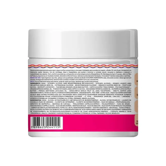 Máscara Capilar Widi Care Juba Butter Super Hidratante 500g