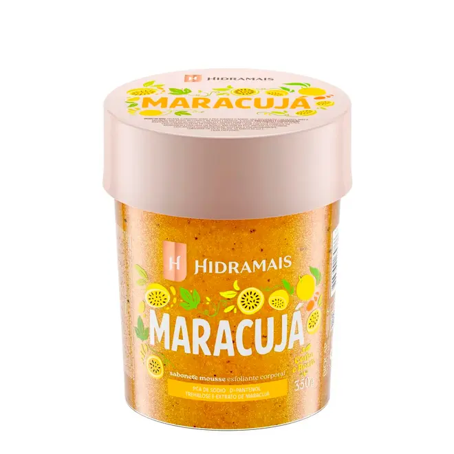 Sabonete Mousse Hidramais Esfoliante Corporal Maracujá 350g