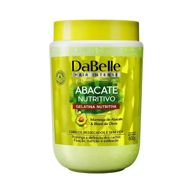 Gelatina Nutritiva DaBelle Abacate Nutritivo 800g