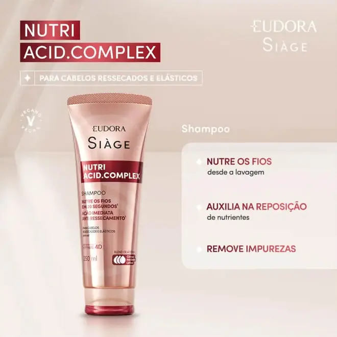 Shampoo Eudora Siàge Nutri Acid Complex 250ml