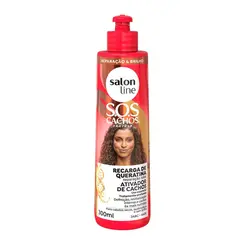 Ativador de Cachos Salon Line S.O.S Cachos Regarga de Queratina 300ml