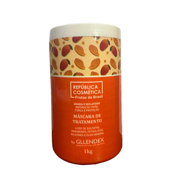Máscara Capilar Gllendex Frutas do Brasil Manga 1kg