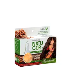 Coloração Permanente Óleo Amazonicos Embelleze Natucor 4.0 Castanho Médio 12g
