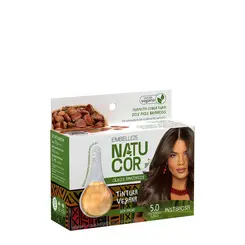 Coloração Permanente Óleo Amazonicos Embelleze Natucor 5.0 Castanho Claro 12g