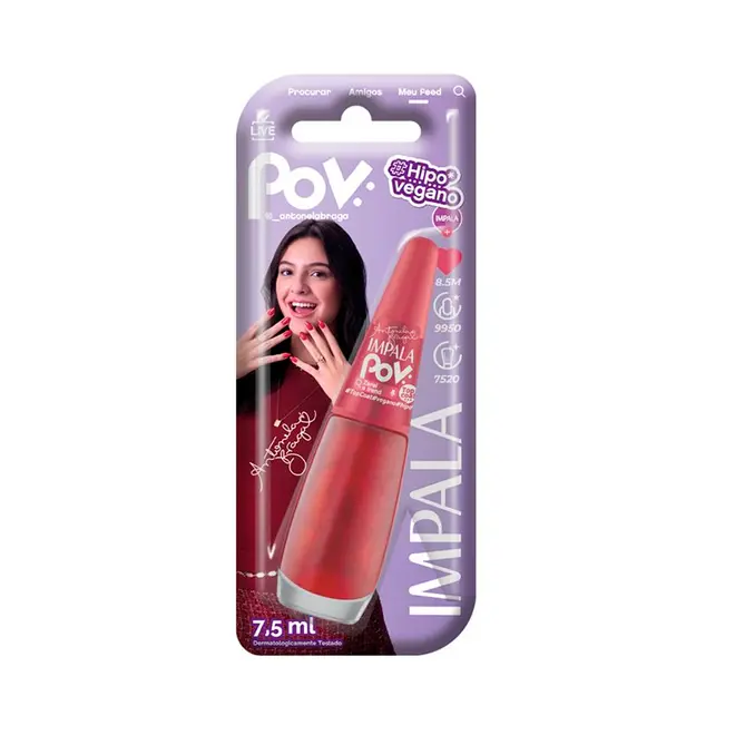 Esmalte Impala Top Coat Pov Zerei a Trend Glitter 7,5ML